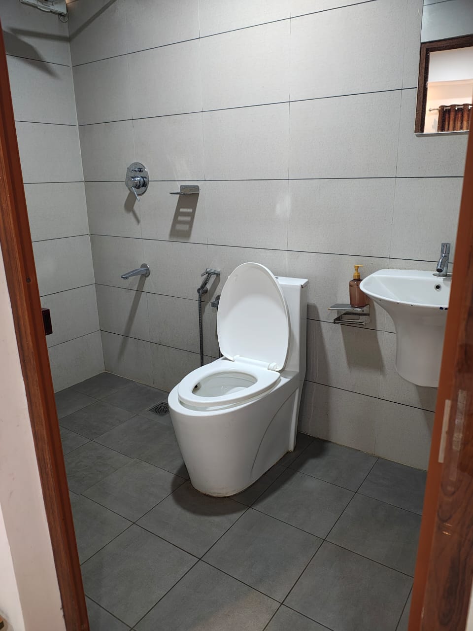 Clean modern bathroom